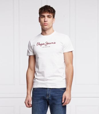 Pepe Jeans London - T-shirt męski młodzieżowy ze sklepu: Gomez Fashion Store w kategorii: T-shirty męskie - zdjęcie 874714-BD9-10338_PJ221M000044800