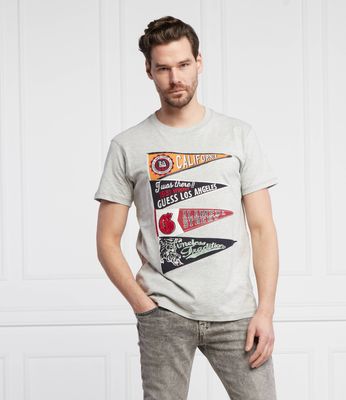 Guess - T-shirt męski na wiosnę w stylu młodzieżowym ze sklepu: Gomez Fashion Store w kategorii: T-shirty męskie - zdjęcie 874714-BD9-10338_GJ221M000034721