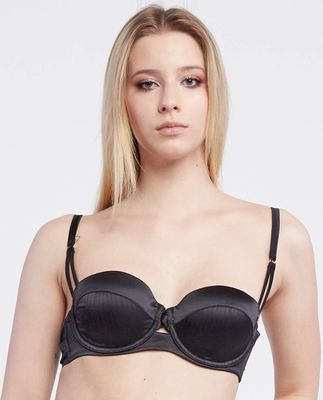 Biustonosz bez wzorów klasyczny Guess Underwear ze sklepu: Gomez Fashion Store w kategorii: Biustonosze - zdjęcie 874714-BD9-10338_GB221W000023046
