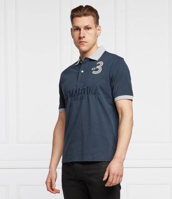 T-shirt męski na lato na wiosnę La Martina ze sklepu: Gomez Fashion Store w kategorii: T-shirty męskie - zdjęcie 874714-BD9-10338_LR221M000007717