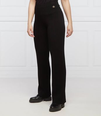 Spodnie damskie jesienne Twinset ze sklepu: Gomez Fashion Store w kategorii: Spodnie damskie - zdjęcie 874714-BD9-10338_TS221W000077842