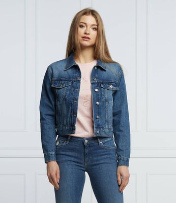 Kurtka damska na wiosnę Trussardi ze sklepu: Gomez Fashion Store w kategorii: Kurtki damskie - zdjęcie 874714-BD9-10338_TJ221W000014021