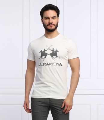 T-shirt męski młodzieżowy La Martina ze sklepu: Gomez Fashion Store w kategorii: T-shirty męskie - zdjęcie 874714-BD9-10338_LR222M000006002