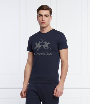 T-shirt męski młodzieżowy na wiosnę La Martina ze sklepu: Gomez Fashion Store w kategorii: T-shirty męskie - zdjęcie 874714-BD9-10338_LR222M000006717