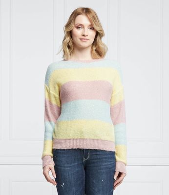 Sweter damski casual na zimę Liu Jo ze sklepu: Gomez Fashion Store w kategorii: Swetry damskie - zdjęcie 874714-BD9-10338_LJ222W000086L63