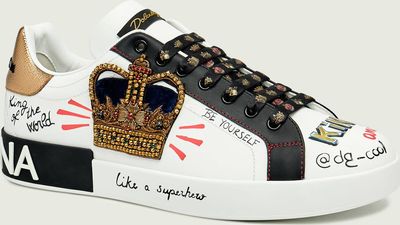 Trampki męskie na wiosnę Dolce & Gabbana ze sklepu: Gomez Fashion Store w kategorii: Trampki męskie - zdjęcie 874714-BD9-10338_DG222M000001150