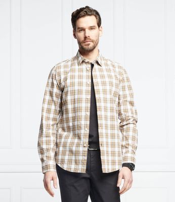 BOSS BLACK - Koszula męska z klasycznym kołnierzykiem ze sklepu: Gomez Fashion Store w kategorii: Koszule męskie - zdjęcie 874714-BD9-10338_BB222M000197260