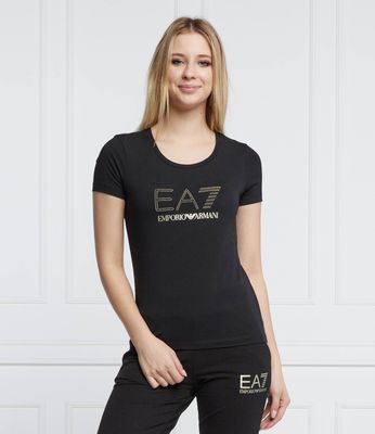Bluzka damska wiosenna EA7 ze sklepu: Gomez Fashion Store w kategorii: Bluzki damskie - zdjęcie 874714-BD9-10338_E7222W000018012