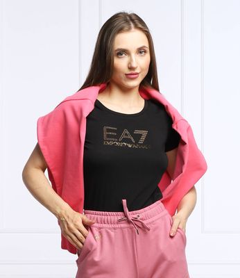 Bluzka damska na wiosnę młodzieżowa EA7 ze sklepu: Gomez Fashion Store w kategorii: Bluzki damskie - zdjęcie 874714-BD9-10338_E7222W000071012