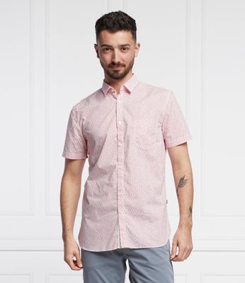 BOSS ORANGE - Koszula męska z klasycznym kołnierzykiem ze sklepu: Gomez Fashion Store w kategorii: Koszule męskie - zdjęcie 874714-BD9-10338_BO222M000018100