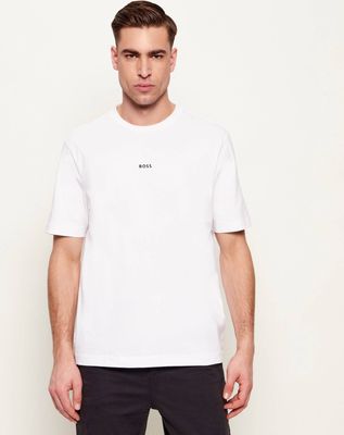 T-shirt męski casualowy na wiosnę BOSS ORANGE ze sklepu: Gomez Fashion Store w kategorii: T-shirty męskie - zdjęcie 874714-BD9-10338_BO222M000099100