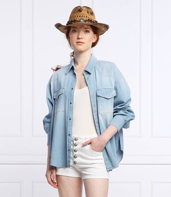Koszula damska casual DONDUP - made in Italy ze sklepu: Gomez Fashion Store w kategorii: Koszule damskie - zdjęcie 874714-BD9-10338_DN222W000006800