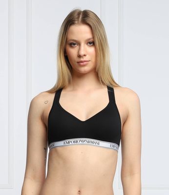 Biustonosz z napisem Emporio Armani ze sklepu: Gomez Fashion Store w kategorii: Biustonosze - zdjęcie 874714-BD9-10338_EB222W000015020