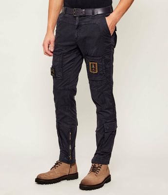 Spodnie męskie jesienne Aeronautica Militare ze sklepu: Gomez Fashion Store w kategorii: Spodnie męskie - zdjęcie 874714-BD9-10338_AM222M000081019