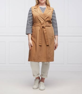 Płaszcz damski casual Persona by Marina Rinaldi ze sklepu: Gomez Fashion Store w kategorii: Płaszcze damskie - zdjęcie 874714-BD9-10338_SO221W000016022