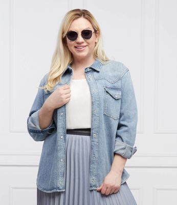 Koszula damska wiosenna Persona by Marina Rinaldi ze sklepu: Gomez Fashion Store w kategorii: Koszule damskie - zdjęcie 874714-BD9-10338_SO221W000021049