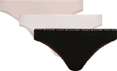 Majtki damskie z koronką casual Tommy Hilfiger Underwear ze sklepu: Gomez Fashion Store w kategorii: Majtki damskie - zdjęcie 874714-BD9-10338_TU222W000065158