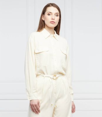Patrizia Pepe - Koszula damska na wiosnę ze sklepu: Gomez Fashion Store w kategorii: Koszule damskie - zdjęcie 874714-BD9-10338_PK222W000059120