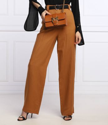 Spodnie damskie retro na jesień Patrizia Pepe ze sklepu: Gomez Fashion Store w kategorii: Spodnie damskie - zdjęcie 874714-BD9-10338_PK222W000092125