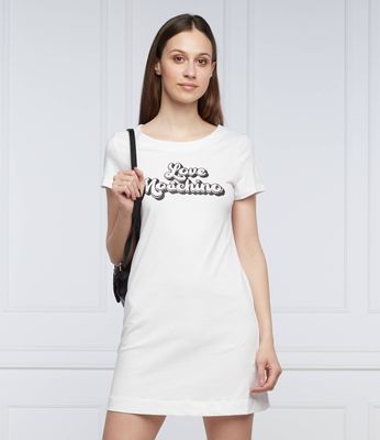 Sukienka na wiosnę Love Moschino ze sklepu: Gomez Fashion Store w kategorii: Sukienki - zdjęcie 874714-BD9-10338_LM222W000006052