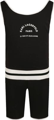 Kombinezon dziewczęcy na lato Karl Lagerfeld Kids ze sklepu: Gomez Fashion Store w kategorii: Kombinezony dziewczęce