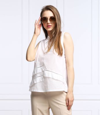 Marc Cain - Bluzka damska wiosenna ze sklepu: Gomez Fashion Store w kategorii: Bluzki damskie - zdjęcie 874714-BD9-10338_CR222W000037100