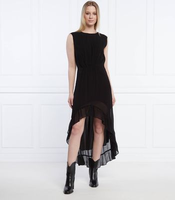 Sukienka asymetryczna na wiosnę The Kooples ze sklepu: Gomez Fashion Store w kategorii: Sukienki - zdjęcie 874714-BD9-10338_TK222W000020001