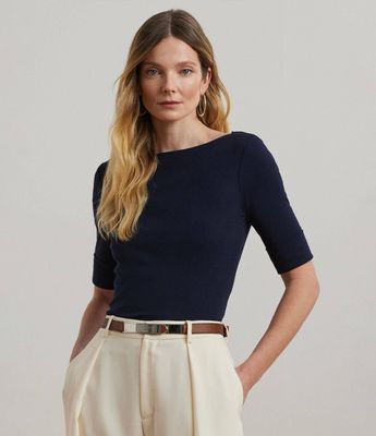 Bluzka damska casual LAUREN RALPH LAUREN ze sklepu: Gomez Fashion Store w kategorii: Bluzki damskie - zdjęcie 874714-BD9-10338_RL221W000085HW8