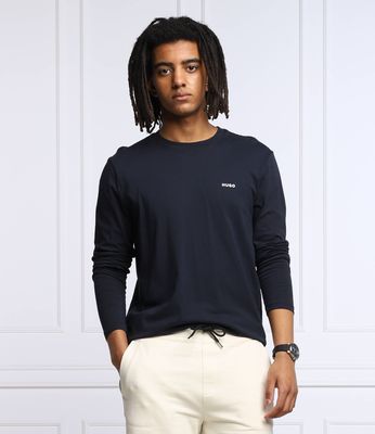 T-shirt męski casual HUGO ze sklepu: Gomez Fashion Store w kategorii: T-shirty męskie - zdjęcie 874714-BD9-10338_BU222M000109405