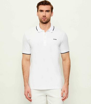 T-shirt męski casual HUGO ze sklepu: Gomez Fashion Store w kategorii: T-shirty męskie - zdjęcie 874714-BD9-10338_BU222M000119100