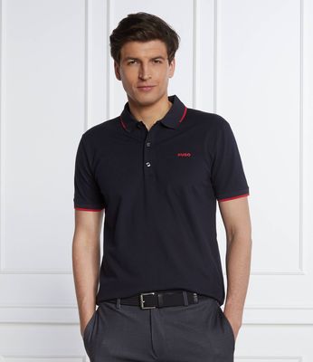 HUGO - T-shirt męski na wiosnę ze sklepu: Gomez Fashion Store w kategorii: T-shirty męskie - zdjęcie 874714-BD9-10338_BU222M000119405