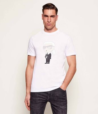 T-shirt męski letni Karl Lagerfeld ze sklepu: Gomez Fashion Store w kategorii: T-shirty męskie - zdjęcie 874714-BD9-10338_KL222M000112007