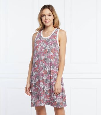 Koszula nocna elegancka DKNY SLEEPWEAR ze sklepu: Gomez Fashion Store w kategorii: Koszule nocne - zdjęcie 874714-BD9-10338_DA222W000018309