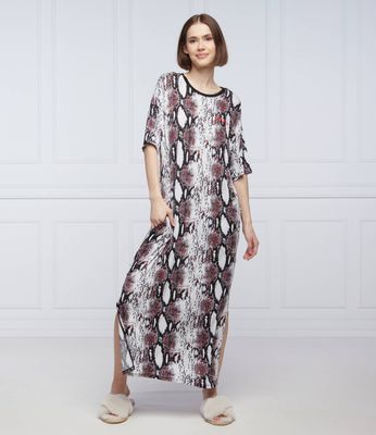 Koszula nocna w kwiaty DKNY SLEEPWEAR ze sklepu: Gomez Fashion Store w kategorii: Koszule nocne - zdjęcie 874714-BD9-10338_DA222W000032148