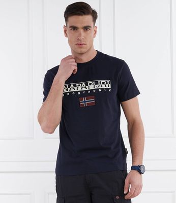 T-shirt męski wiosenny Napapijri ze sklepu: Gomez Fashion Store w kategorii: T-shirty męskie - zdjęcie 874714-BD9-10338_NA222M000029176