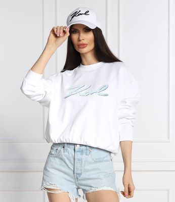 Bluza damska sportowa Karl Lagerfeld ze sklepu: Gomez Fashion Store w kategorii: Bluzy damskie - zdjęcie 874714-BD9-10338_KL222W000075101