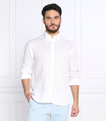 Koszula męska z kołnierzykiem button down Oscar Jacobson ze sklepu: Gomez Fashion Store w kategorii: Koszule męskie - zdjęcie 874714-BD9-10338_OJ222M000002002