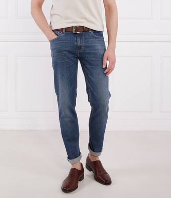 Jeansy męskie casual Oscar Jacobson ze sklepu: Gomez Fashion Store w kategorii: Jeansy męskie - zdjęcie 874714-BD9-10338_OJ222M000018018