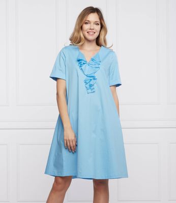 Sukienka wiosenna prosta RIANI ze sklepu: Gomez Fashion Store w kategorii: Sukienki - zdjęcie 874714-BD9-10338_RI222W000002411