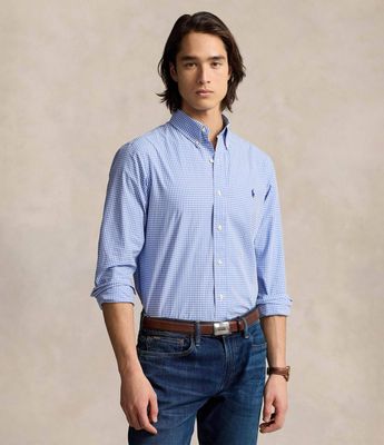 Koszula męska z kołnierzykiem button down Polo Ralph Lauren ze sklepu: Gomez Fashion Store w kategorii: Koszule męskie - zdjęcie 874714-BD9-10338_PR222M000275ZI8