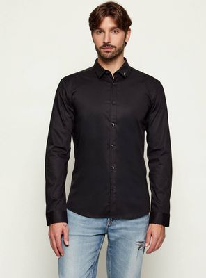 Koszula męska z klasycznym kołnierzykiem HUGO ze sklepu: Gomez Fashion Store w kategorii: Koszule męskie - zdjęcie 874714-BD9-10338_BU224M000023001