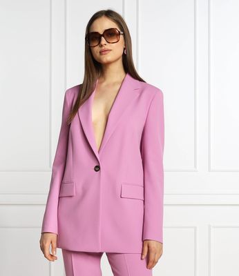 Marynarka na wiosnę elegancki BOSS BLACK ze sklepu: Gomez Fashion Store w kategorii: Marynarki damskie - zdjęcie 874714-BD9-10338_BB224W000001691