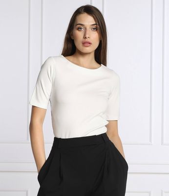 Bluzka damska casual HUGO ze sklepu: Gomez Fashion Store w kategorii: Bluzki damskie - zdjęcie 874714-BD9-10338_BU224W000126102
