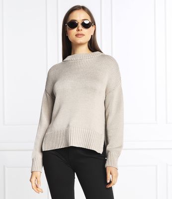 Sweter damski casual na zimę HUGO ze sklepu: Gomez Fashion Store w kategorii: Swetry damskie - zdjęcie 874714-BD9-10338_BU224W000138259
