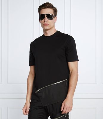 Les Hommes - T-shirt męski casual ze sklepu: Gomez Fashion Store w kategorii: T-shirty męskie - zdjęcie 874714-BD9-10338_HM222M000004900