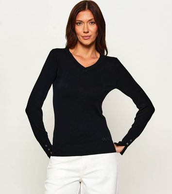 Sweter damski na zimę Guess ze sklepu: Gomez Fashion Store w kategorii: Swetry damskie - zdjęcie 874714-BD9-10338_GJ224W000101058