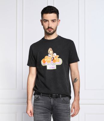 Guess - T-shirt męski wiosenny ze sklepu: Gomez Fashion Store w kategorii: T-shirty męskie - zdjęcie 874714-BD9-10338_GJ224M000036487