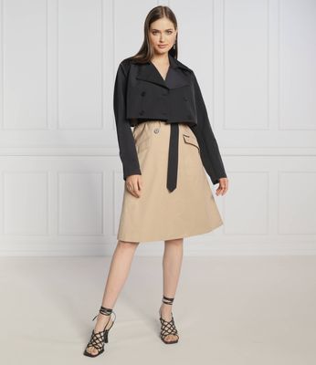 Płaszcz damski na wiosnę Karl Lagerfeld ze sklepu: Gomez Fashion Store w kategorii: Płaszcze damskie - zdjęcie 874714-BD9-10338_KL224W000037185