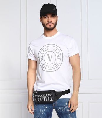 T-shirt męski wiosenny Versace Jeans Couture ze sklepu: Gomez Fashion Store w kategorii: T-shirty męskie - zdjęcie 874714-BD9-10338_VR224M000002109