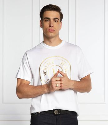 T-shirt męski Versace Jeans Couture ze sklepu: Gomez Fashion Store w kategorii: T-shirty męskie - zdjęcie 874714-BD9-10338_VR224M000002A10